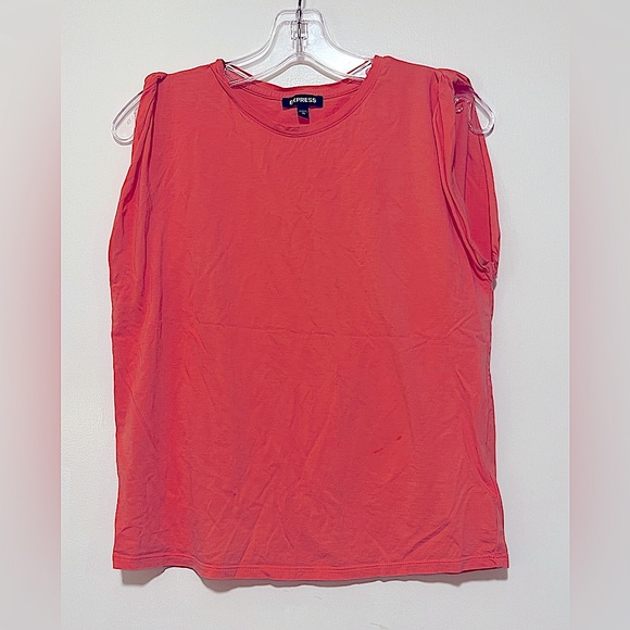 Express Tops - Bright coral muscle tee by Express, size XS